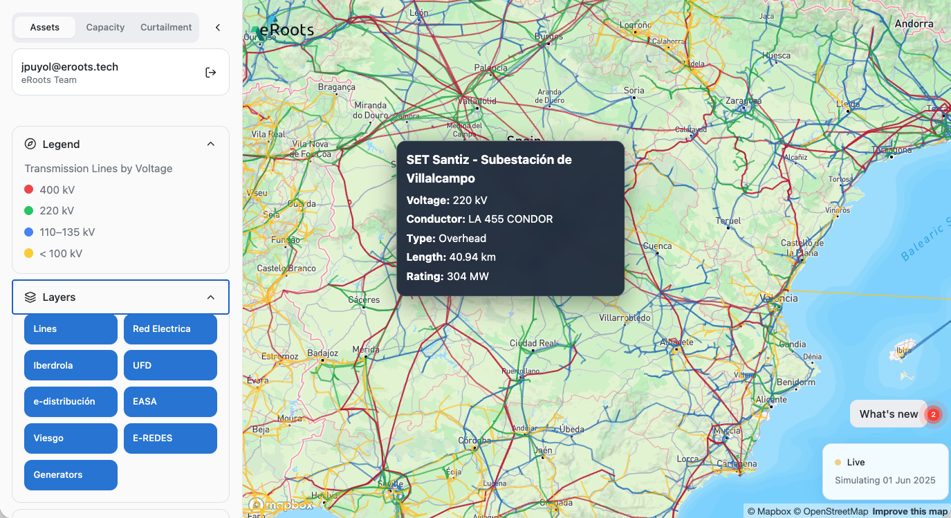 eRoots Map Interface